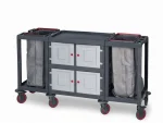 Plastic Cleaning Material Trolley (53x184x100 cm)