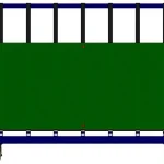 1500 Kg Wheeled Glass Transport Table