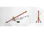 ⌀16.5 (8200mm) Tail Shaft Driven Agricultural Spiral Conveyor - Image 2