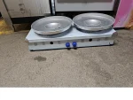 Stainless Steel 110X55 cm Countertop Double Tantuni Stove
