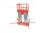 200 Kg 14 Meter Aluminum Double Mast Personnel Lift - Image 2