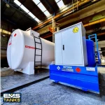 12000 Litre Single Wall Cylindrical Bulk Fuel Tank