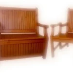 Open Arm Cedar Sofa Set