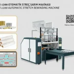 Özka Machinery ASR 1200 Automatic Stretch Film Rewinder Machine
