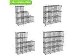 16 Compartment Modular Portable Bedroom Living Room Office Children's Toy Multi-Purpose Cabinet - Image 6