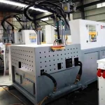 120 Ton Dual Color Rotating Table Vertical Injection Machine