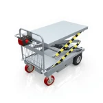400 Kg 158 Cm Fully Electric Mobile Scissor Lift Platform
