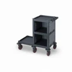 Plastic Cleaning Material Trolley (53x110x100 cm)