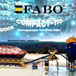 110 m3/Hour Fixed Belt Concrete Plant