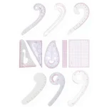 11 Piece French Curve Tailor Pattern Making Ruler Set