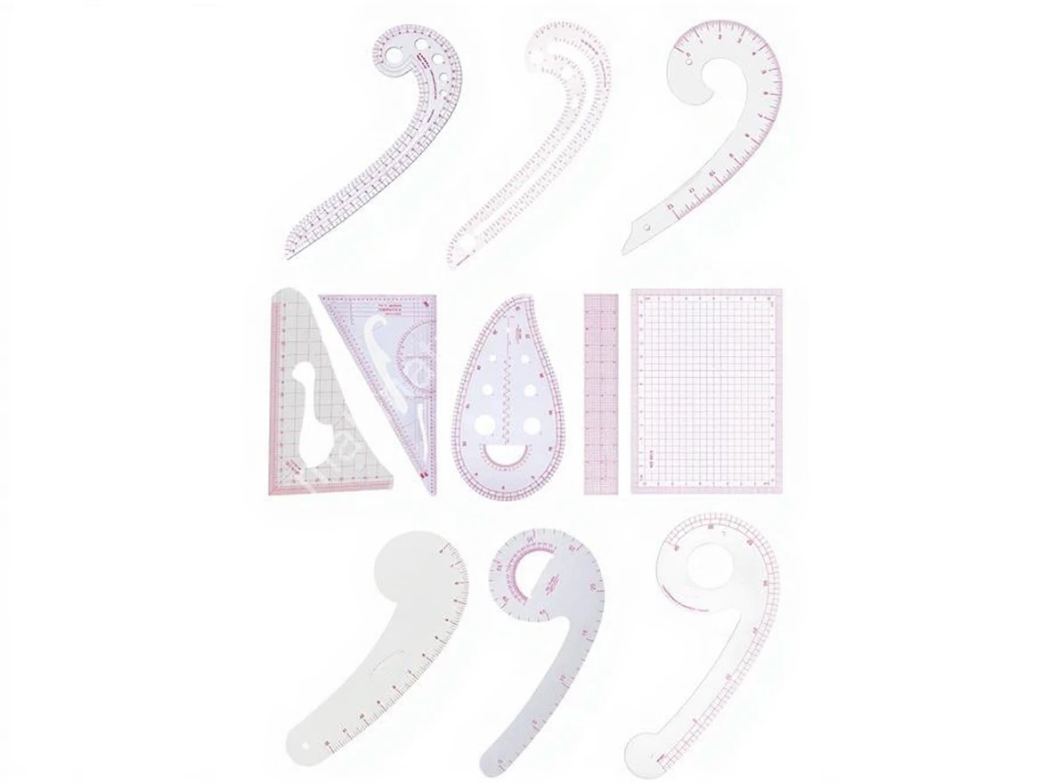 nd074rx1fsrmt0cvjbkvkn9gd8 11 Piece French Curve Tailor Pattern Making Ruler Set - Image 1