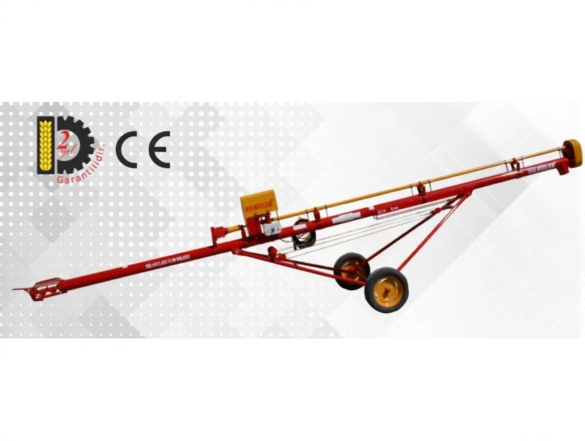 nhhynyaqjdrmy0cvn9m824z0h4 ⌀14 (6100mm) Electric Motor and Tail Shaft Driven Agricultural Spiral Conveyor - Image 1