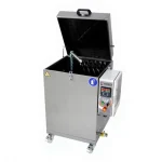 Parts Washing Machine with Rotary Basket with Shock Absorber