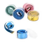 12 Pieces 1.5 Meter Colorful Classic Measuring Tape Transparent Box Standard Measuring Tape
