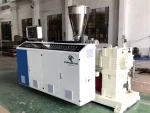 120/ 160 Kg Conical Twin Screw Plastic Pvc Profile Extruder