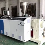 120/ 160 Kg Conical Twin Screw Plastic Pvc Profile Extruder