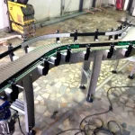 Speed-Adjustable Sensor PVC Rubber Belt Conveyor