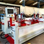 6-Head Pneumatic Shower Enclosure Glass Drilling Machine