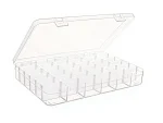 Adjustable (27.5X19.5X4.2) Compartment Necklace Ring Jewelry Box Organizer Plastic Case - Image 6