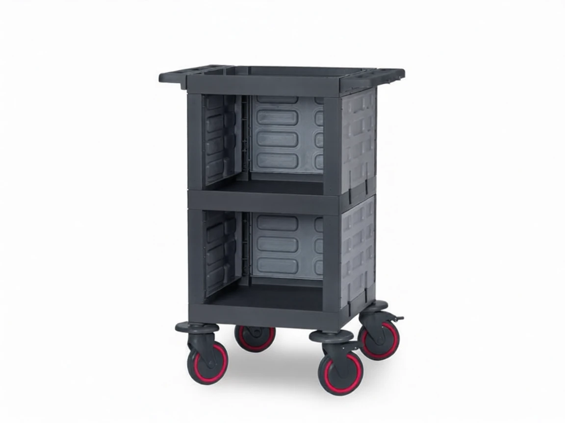 pqnwxrsm1nrmt0cw6p78swxjzr 14.2 Kg 53X72x100 Cm Plastic Transport Cart - Image 1