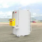 9000 Liter Above Ground Pump Equipped Vertical Fuel Tank