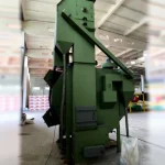 2 Turbine Hanging Sandblasting Machine