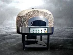 80x80 cm Gas Pizza Oven with Rotating Base