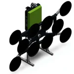 1500 Kg Battery Powered Vacuum Marble Ceramic Glass Lifting System