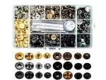 561 (120 Set) Mixed Color 12.5 mm Metal Snap Fasteners and Storage Box - Image 5
