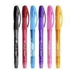 Set of 6 Flying Erasable Pens with 0.7 mm Colorful Heat
