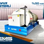 15,000 Liter Capacity %50 Overflow Pool System Fuel Tank