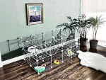 Hodbehod 36 Panel White Pet Cat Dog Bird Metal Wire Cage - Image 2
