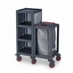 Plastic Cleaning Material Trolley (53x112x136 cm)