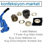 Tulumba El Presi Kuş Gözü Çakma Makinası Ve 7 Farklı Kalıp