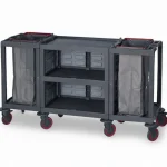 Plastic Cleaning Material Trolley (53x184x100 cm)