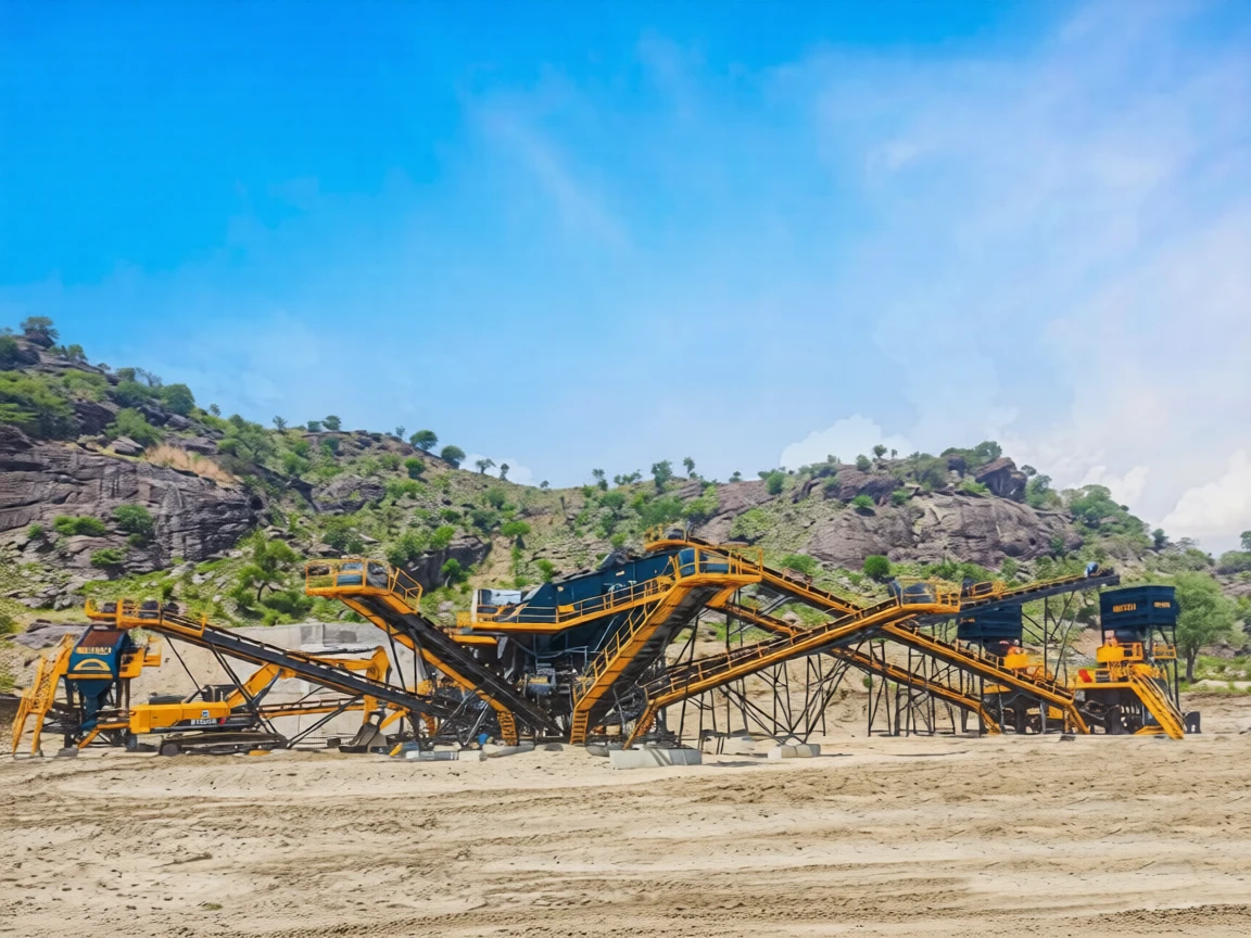 qj8tveb4t9rmw0cwanmak53d0r 200-350 Ton / Hour Stone Crushing and Screening Plant - Image 1