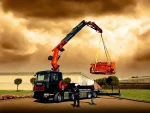 30000 Kg (24.9 Mt.) Vehicle-Mounted Folding Boom Mobile Crane