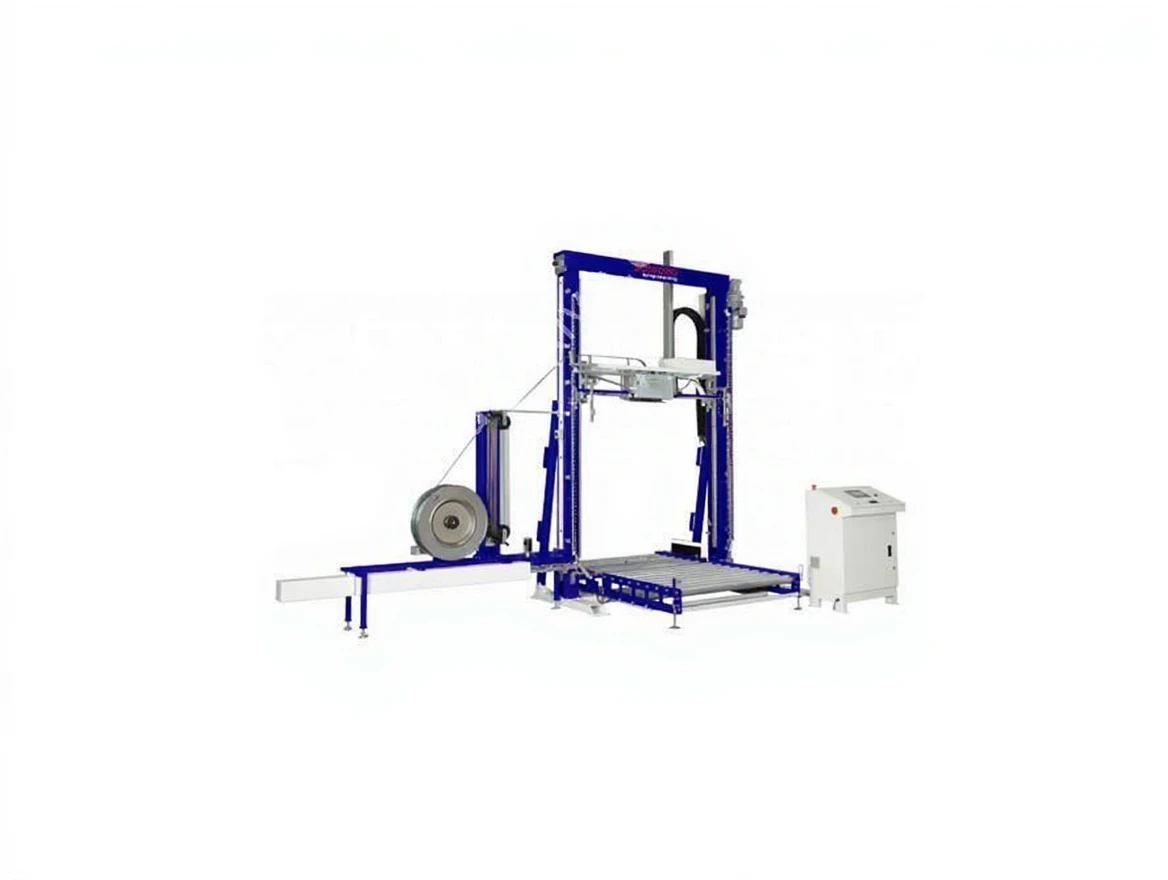 qtma563sx9rmc0cts3gax9sse0 70 Pallets/Hour Automatic Vertical Parcel Strapping Machine - Image 1