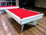 Red Cloth White American Pool Table - Lb-Kbam - Image 3