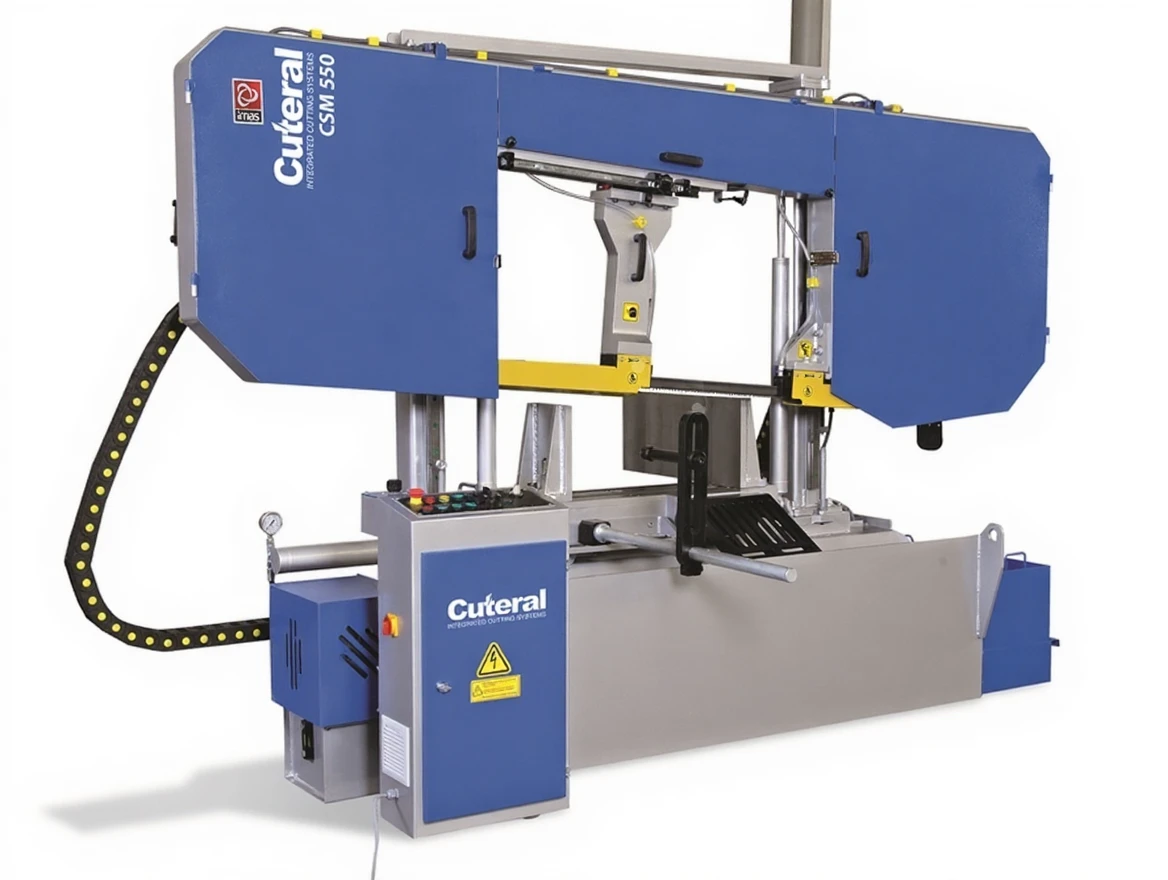 qxxp15twgnrmr0cvdwmvy6d8mw 550 mm Semi-Automatic Hydraulic Column Saw Bench - Image 1