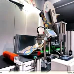 Top and Upper Automatic Box Labeling Packaging Conveyor