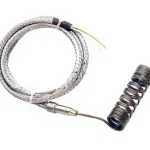 2.2 x 4.2 mm J Type Thermocouple 1 Meter Cable Spiral Resistance