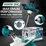 2000 W Alçı Ve Boya Karıştırma Mikseri