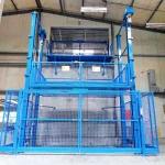 100-15000 Kg Four Column External Facade Elevator