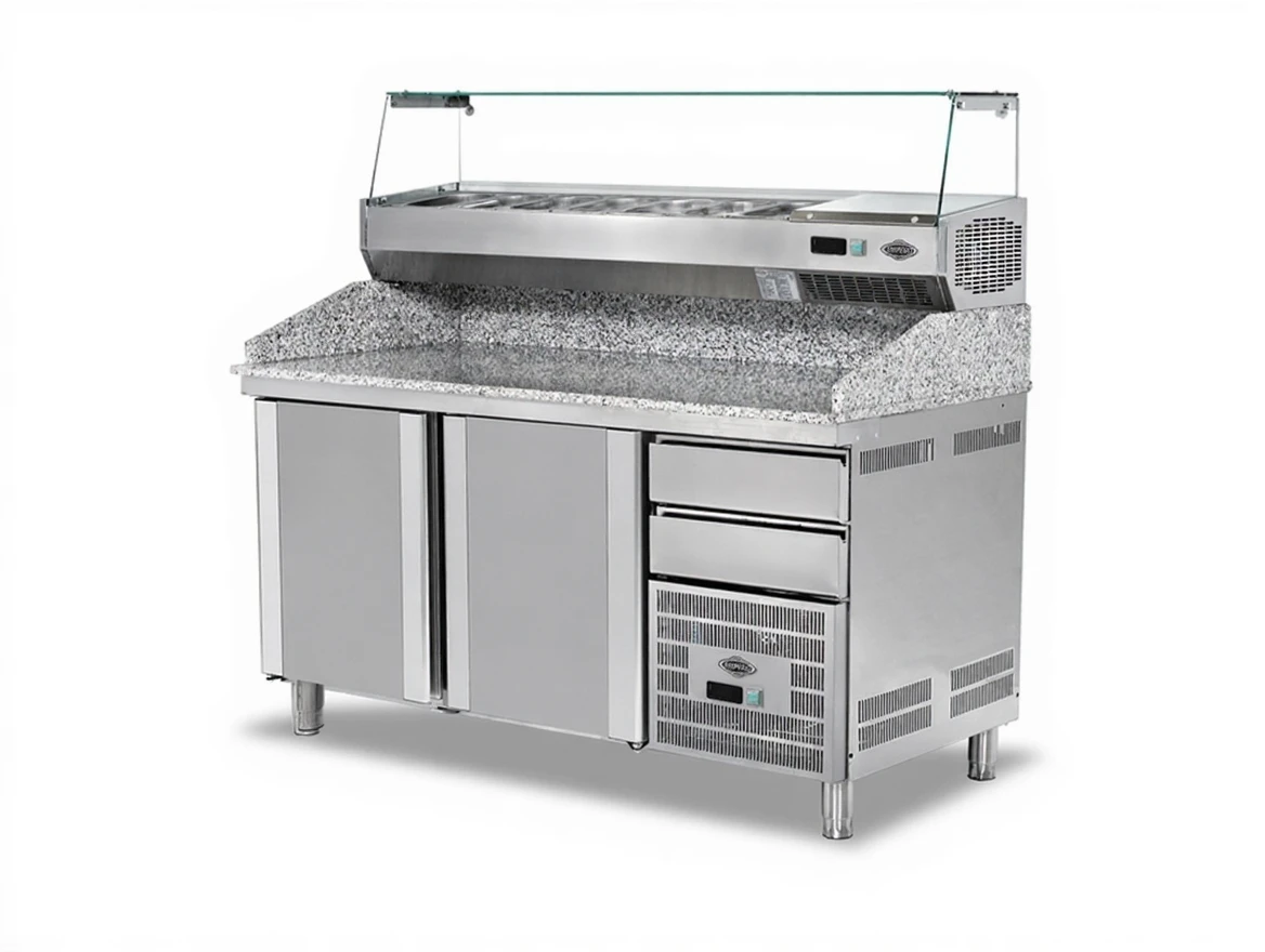 rag11sg8kxrmc0ctwe4t2808dg Granite Topped Salad Bar Refrigerator with 2 Doors - Image 1