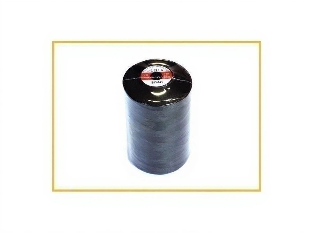 rax63164dnrmw0cvznr8yzmssr Black Polyester Sewing Thread Della Della 120 No-Black - Image 1