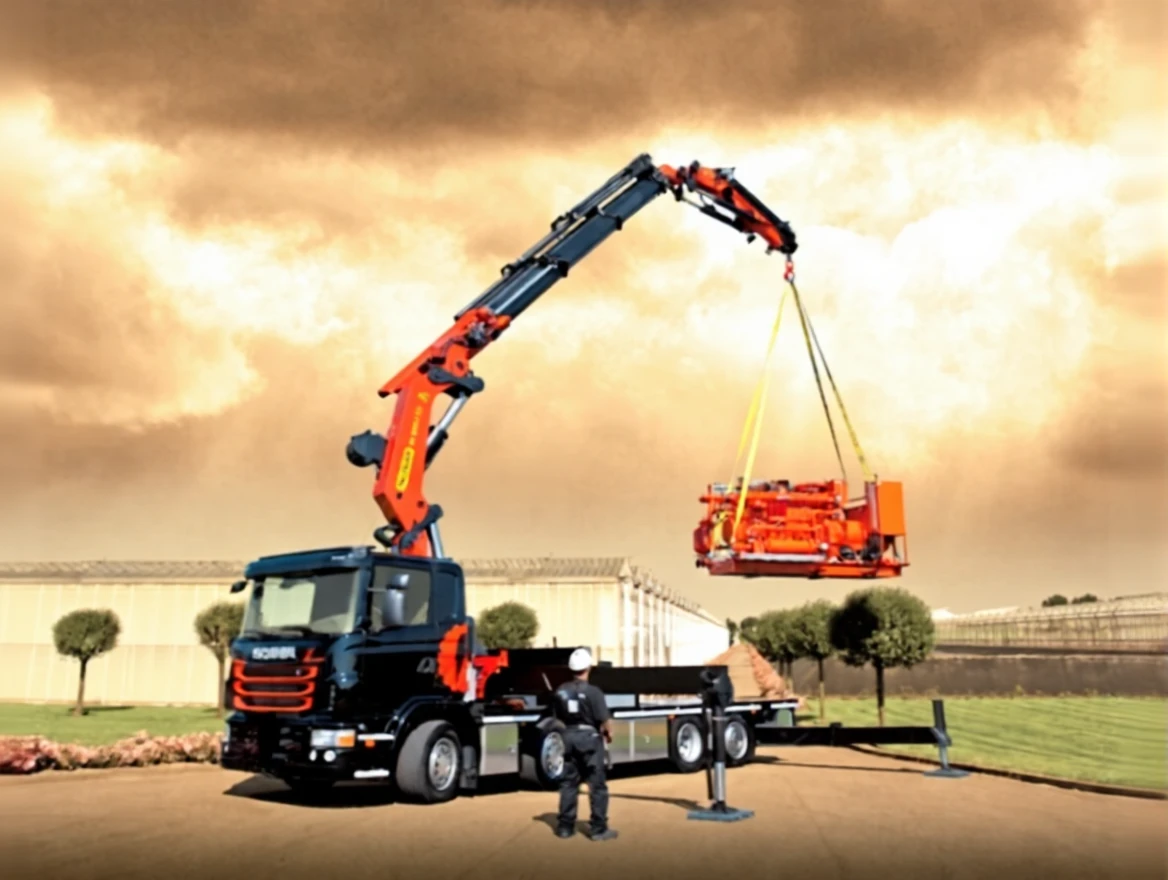 rh8wbfbcq9rmw0cvabjrsan7c0 30 Ton (32.4 Mt) Vehicle-Mounted Folding Boom Mobile Crane - Image 1