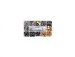 İşkur Makina 120 Assorted Color 12.5 Mm Metal Snap Clips With Storage Box