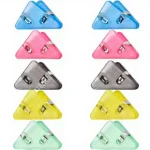 10 Pieces Triangle Plastic Sewing Embroidery Fabric Paper Textile Clamping Clip
