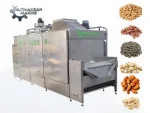 150-750 Kg / Hour Nut Roasting Machine
